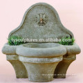 Popular art yard customized outside decorative stone grey marble water wall hanging fountain